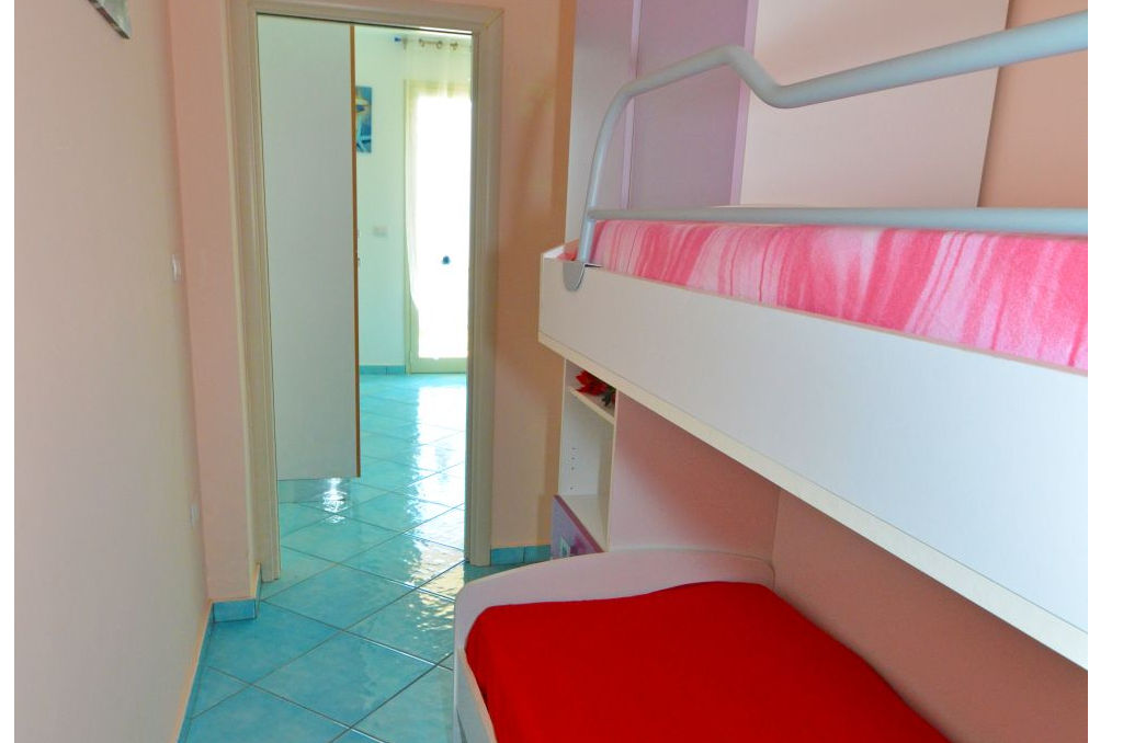 Cameretta con letto a castello